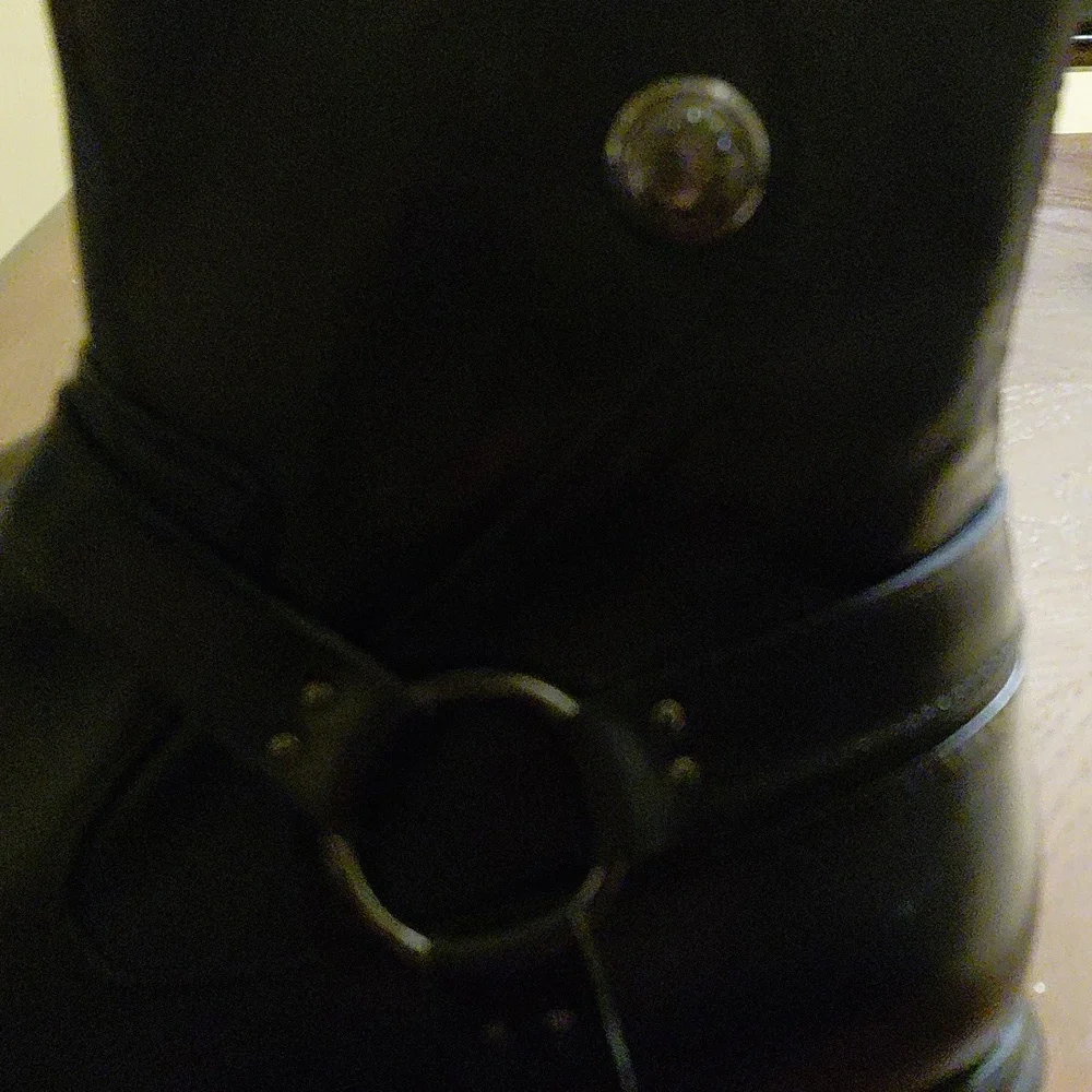 Via Spiga Men's Black Leather Boots.